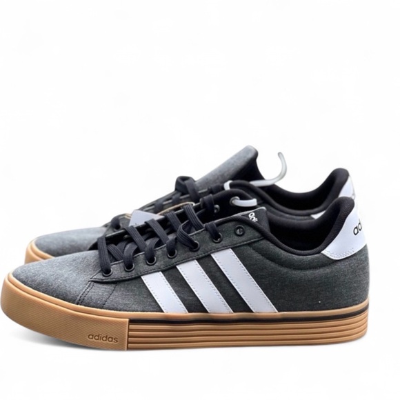 Size 11 Adidas Gun Men's Gray and White Sneakers - Picture 1 of 4